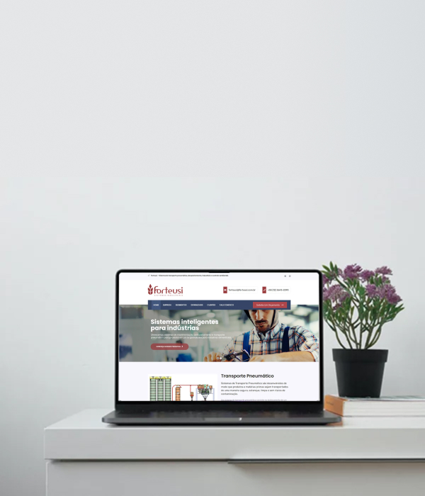 Site Forteusi Sistemas Industriais